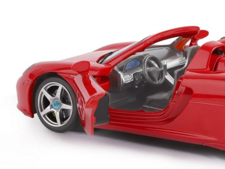 Фото Машина "АВТОПАНОРАМА" Porsche Carrera GT, красный, 1/24, свет, звук, в/к 24,5*12,5*10,5 см | Инномарт