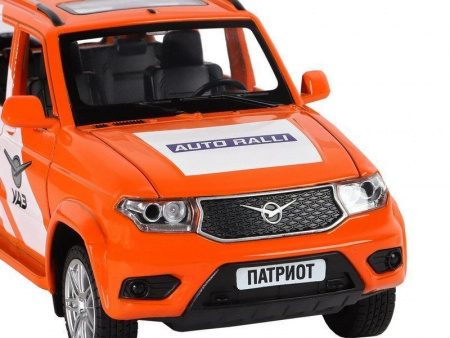 Фото Машина "АВТОПАНОРАМА" УАЗ "PATRIOT" RALLY, 1/26, свет, звук, инерция, в/к 24,5*12,5*10,5 см | Инномарт