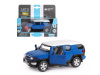Фото Машина "АВТОПАНОРАМА" Toyota FJ Cruiser, синий, 1/32, свет, звук, инерция, в/к 17,5*13,5*9 см | Инномарт
