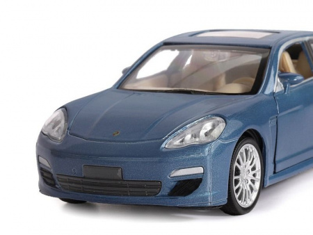 Фото Машина "АВТОПАНОРАМА" Porsche Panamera S, синий, 1/32, свет, звук, инерция, в/к 17,5*13,5*9 см | Инномарт