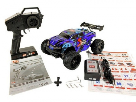 Фото Радиоуправляемая трагги Remo Hobby S EVO-R Brushless (синяя) 4WD 2.4G 1/16 RTR | Инномарт