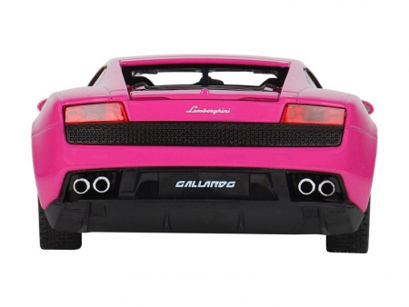 Фото Машина "АВТОПАНОРАМА" Lamborghini Gallardo, розовый, 1/24, свет, звук, в/к 24,5*12,5*10,5 см | Инномарт