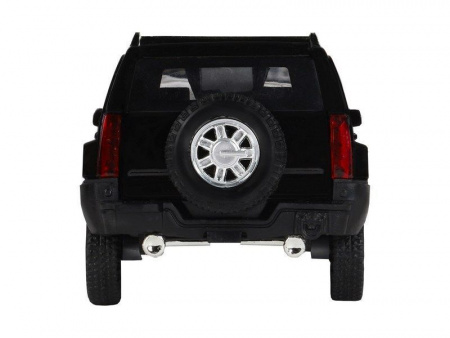 Фото Машина "АВТОПАНОРАМА" Hummer H3, черный, 1/32, свет, звук, инерция, в/к 17,5*13,5*9 см | Инномарт