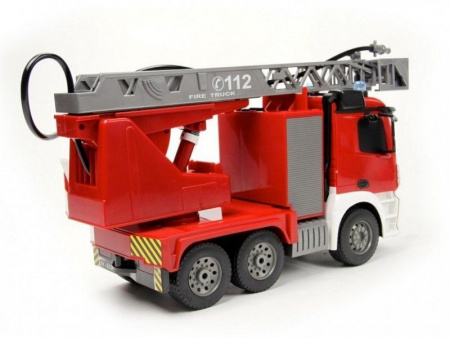 Фото Радиоуправляемая пожарная машина Double Eagle Mercedes-Benz Actros, брызгает водой 1:20 | Инномарт
