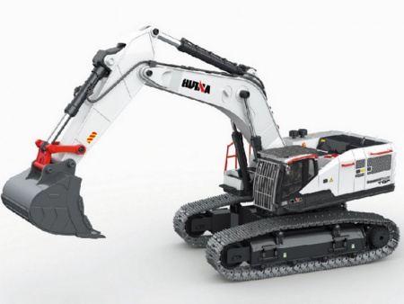 Фото Радиоуправляемый экскаватор HUI NA TOYS, белый 2.4G 22CH 1/14 RTR | Инномарт