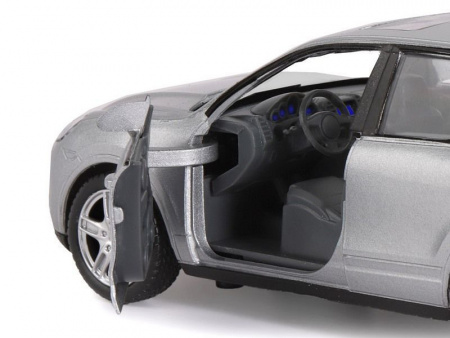 Фото Машина "АВТОПАНОРАМА" Porsche Cayenne S, серебряный, 1/32, свет, звук, инерция, в/к 17,5*13,5*9 см | Инномарт