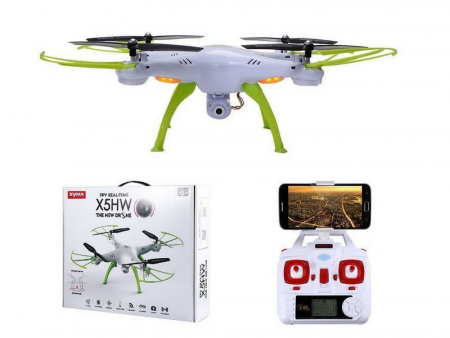 Фото Р/У квадрокоптер Syma X5HW (белый) с FPV трансляцией Wi-Fi, барометр 2.4G RTF | Инномарт