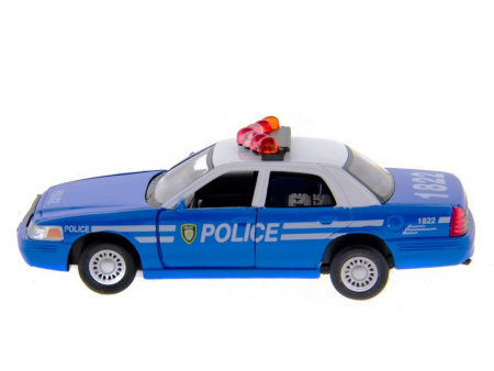 Фото Машина Kinsmart "Ford Crown Victoria" (police) инерция (1/12шт) 1:42 б/к | Инномарт