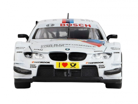 Фото Машина "АВТОПАНОРАМА" BMW M3 DTM, белый, 1/32, свет, звук, инерция, в/к 17,5*13,5*9 см | Инномарт