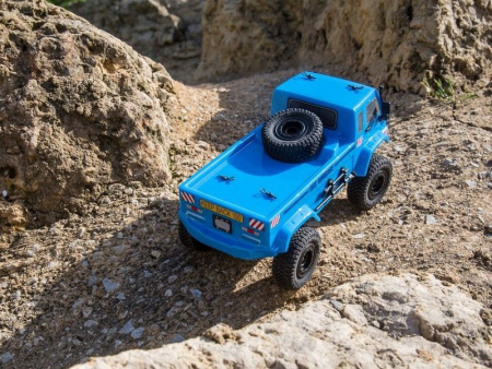 Фото Краулер ECX 1:24 Scaler Crawler Barrage UV 4WD, электро, RTR (синий) | Инномарт