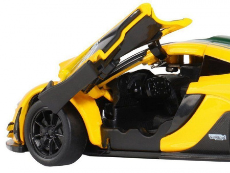 Фото Машина "АВТОПАНОРАМА" Mclaren P1™ GTR, желтый, 1/32, свет, звук, инерция, в/к 17,5*12,5*6,5 см | Инномарт