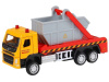 Машина "АВТОПАНОРАМА" VOLVO FM "Мусоровоз", желтый-серый, 1/72, инерция, в/к 17,5*13*6,5 см