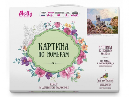 Фото Картина по номерам 40х50 Ласточкино гнездо (28 цветов) | Инномарт