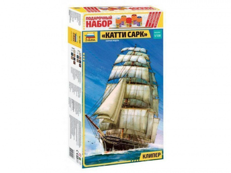 Фото Сборная модель ZVEZDA Клипер "Катти Сарк", подарочный набор, 1/130 | Инномарт