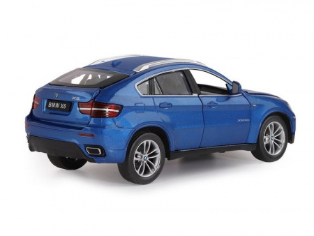 Фото Машина "АВТОПАНОРАМА" BMW X6, синий, 1/26, звук, в/к 24,5*12,5*10,5 см | Инномарт