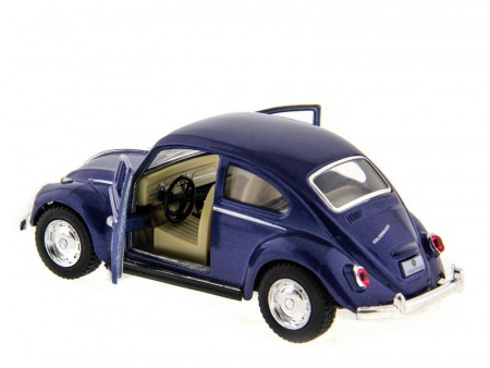 Фото Машина Kinsmart "Volkswagen Classical Beetle" инерция (1/12шт.) 1:32 б/к | Инномарт