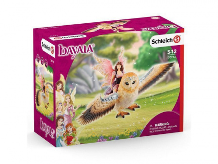 Фото Фигурка Schleich Фея, летящая на сверкающей сове | Инномарт