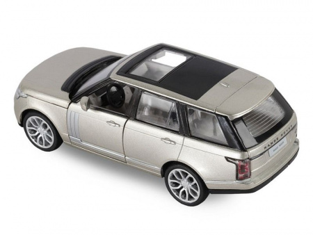 Фото Машина "АВТОПАНОРАМА" 2013 Range Rover, золотой, 1/34, свет, звук, инерция, в/к 17,5*13,5*9 см | Инномарт