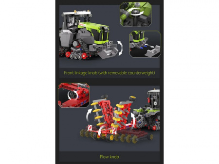 Фото Конструктор CaDA трактор CLAAS XERION 5000 TRAC TS 1/32 (1336 деталей) | Инномарт