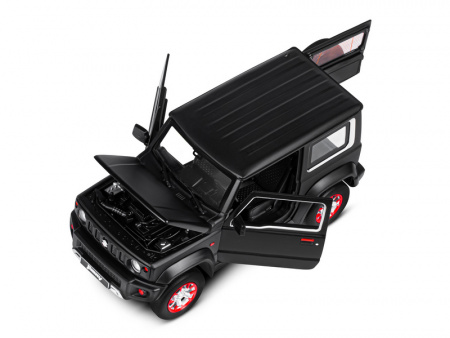 Фото Машина "АВТОПАНОРАМА" Suzuki Jimny, 1/18, черный, свет, звук, в/к 24,5х12,5х10,5 см | Инномарт