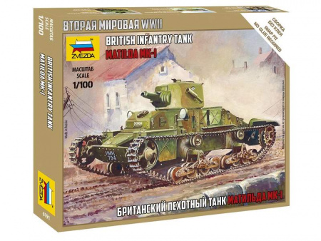 Фото Сборная модель ZVEZDA Британский танк Матильда Mk-1, 1/100 | Инномарт