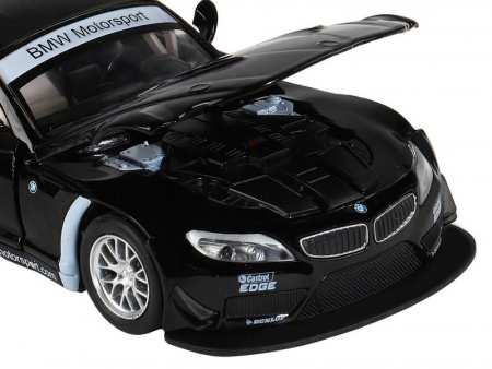 Фото Машина "АВТОПАНОРАМА" BMW Z4 GT, черный, 1/32, свет, звук, инерция, в/к 17,5*13,5*9 см | Инномарт