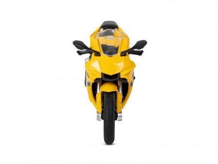 Фото Мотоцикл "АВТОПАНОРАМА" YAMAHA YZF-R1, 1/18, металл, желтый, свободный ход колес | Инномарт