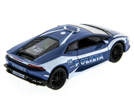 Фото Машина Kinsmart Lamborghini Huracan (Police) инерция (1/12шт.) 1:36 б/к | Инномарт