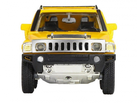 Фото Машина "АВТОПАНОРАМА" Hummer H3, желтый, 1/32, свет, звук, инерция, в/к 17,5*13,5*9 см | Инномарт