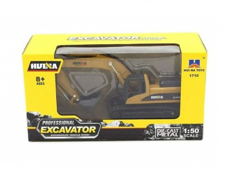 Фото Металлический экскаватор с ковшом HUI NA TOYS 1/50 | Инномарт