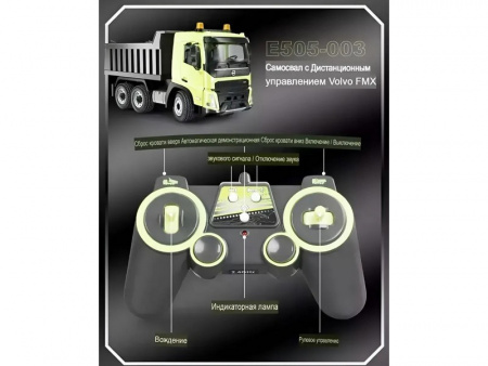Фото Радиоуправляемый самосвал Double Eagle Volvo FMX 1/20 2.4G RTR | Инномарт