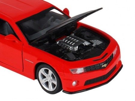 Фото Машина "АВТОПАНОРАМА" Chevrolet Camaro SS, красный, 1/32, свет, звук, инерция, в/к 17,5*13,5*9 см | Инномарт