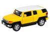 Машина "АВТОПАНОРАМА" Toyota FJ Cruiser,желтый, 1/32, свет, звук, инерция, в/к 17,5*13,5*9 см