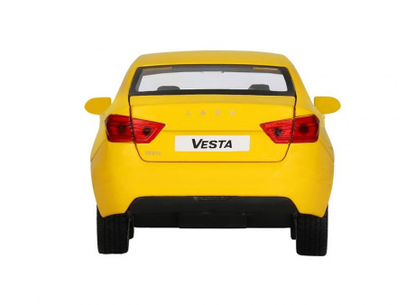 Фото Машина "АВТОПАНОРАМА" Яндекс.Такси LADA VESTA, желтый, 1/24, в/к 24,5*12,5*10,5 см | Инномарт