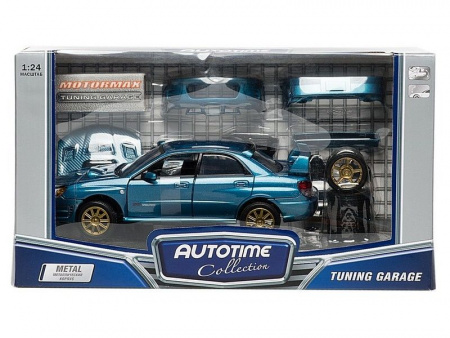 Фото Машина Autotime "SUBARU IMPREZA WRX STI" тюнинг гараж 1:24 инерционная | Инномарт