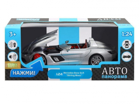 Фото Машина "АВТОПАНОРАМА" Mercedes-Benz SLR McLaren Stirling Moss, 1/24, в/к 24,5*12,5*10,5 см | Инномарт