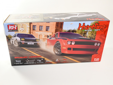 Фото Радиоуправляемая машина для дрифта Remo Hobby RACING & DRIFT (черно-зеленая) 4WD 2.4G 1/14 RTR | Инномарт