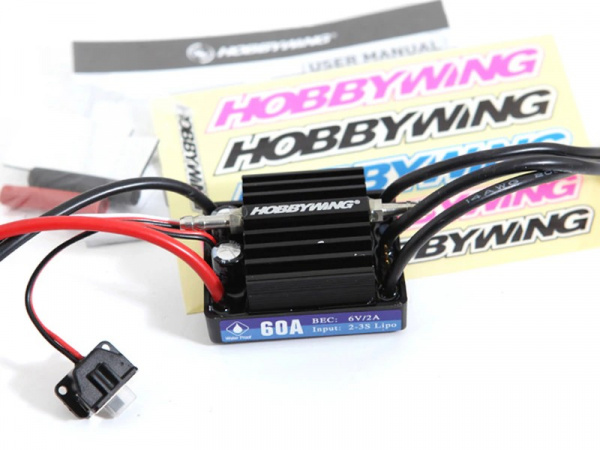 Бесколлекторный регулятор Hobbywing Seaking-60A-V3.1 (60A-360A, Boat) влагозащищённый | Инномарт