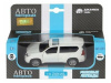 Фото Машина "АВТОПАНОРАМА" Land Cruiser Prado, белый, 1/42, инерция, откр. двери, в/к 17,5*12,5*6,5 см | Инномарт