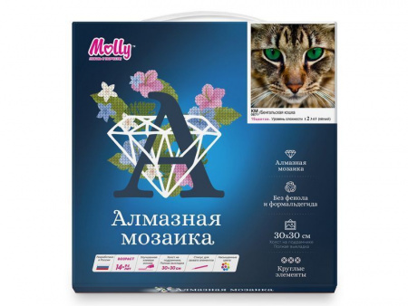 Фото Картины мозаикой 30х30 БЕНГАЛЬСКАЯ КОШКА (15 цветов) | Инномарт