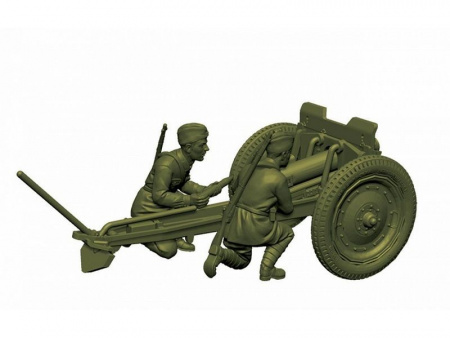 Фото Сборные солдатики ZVEZDA Советская 76-мм полковая пушка, 1/72 | Инномарт