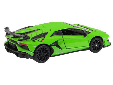 Фото Машина "АВТОПАНОРАМА" Lamborghini SVJ, 1/32, зеленый, откр. двери, свет, звук, в/к 17,5*12,5*6,5 см | Инномарт