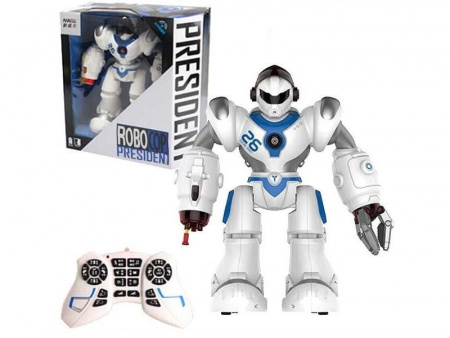Фото ИК робот AMWELL 7088 Robocop, звук, свет, танцы, сенсор, стреляет снарядами | Инномарт
