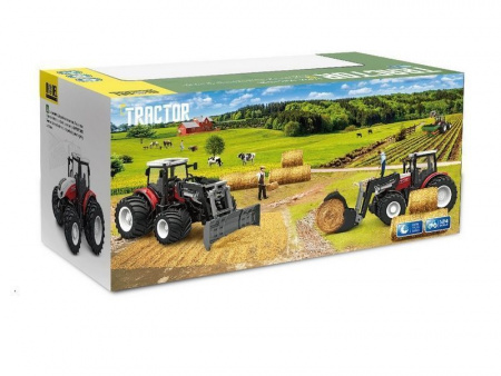 Фото Р/У фермерский трактор Korody с отвалом, двойные колеса 1/24 2.4G 6CH RTR | Инномарт