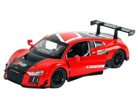 Фото Машина "АВТОПАНОРАМА" Audi R8 LMS, красный, 1/24, свет, звук, в/к 24,5*12,5*10,5 см | Инномарт