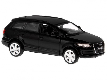 Фото Машина "АВТОПАНОРАМА" Audi Q7, черный, 1/43, инерция, откр. двери, в/к 17,5*12,5*6,5 см | Инномарт