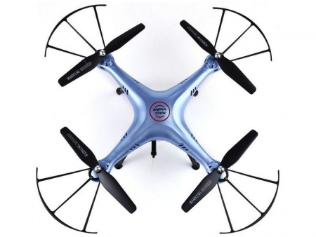 Фото Р/У квадрокоптер Syma X5HW (голубой) с FPV трансляцией Wi-Fi, барометр 2.4G RTF | Инномарт