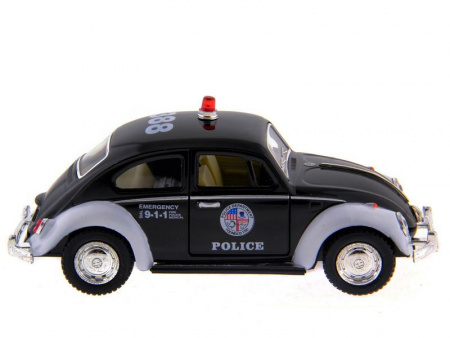 Фото Машина Kinsmart Volkswagen Classical Beetle (Police) инерция (1/12шт.) 1:32 б/к | Инномарт