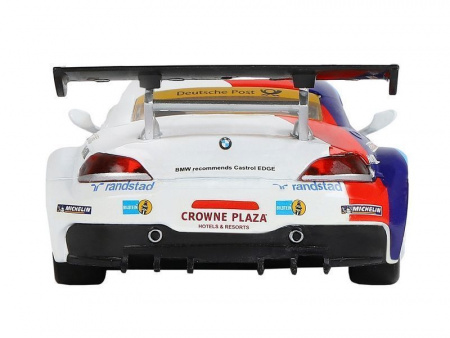 Фото Машина "АВТОПАНОРАМА" BMW Z4 GT3, белый, 1/32, свет, звук, инерция, в/к 17,5*13,5*9 см | Инномарт