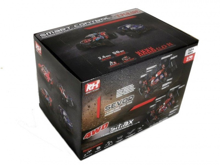 Фото Радиоуправляемая трагги Remo Hobby S EVO-R Brushless (красная) 4WD 2.4G 1/16 RTR | Инномарт